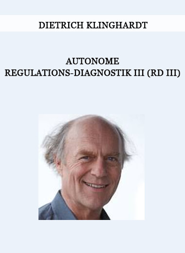 Autonome Regulations-Diagnostik III (RD III) by Dietrich Klinghardt