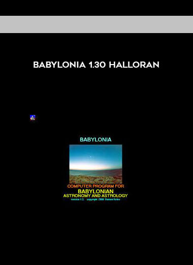 Babylonia 1.30 halloran