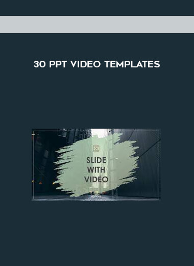 30 PPT Video Templates