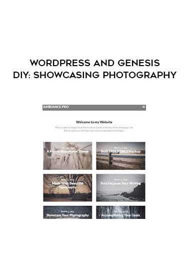 WordPress and Genesis DIY: Showcasing Photography