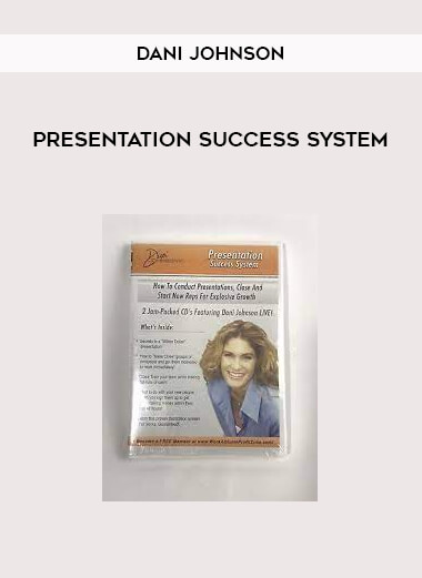 Dani Johnson – PRESENTATION SUCCESS SYSTEM