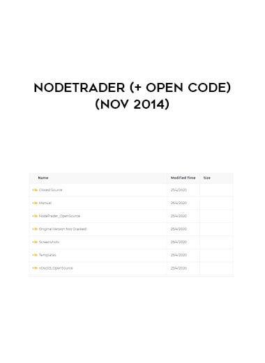 NodeTrader (+ open code) (Nov 2014)