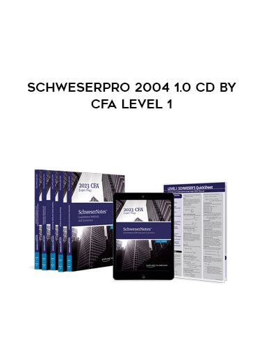 SchweserPro 2004 1.0 CD by CFA Level 1