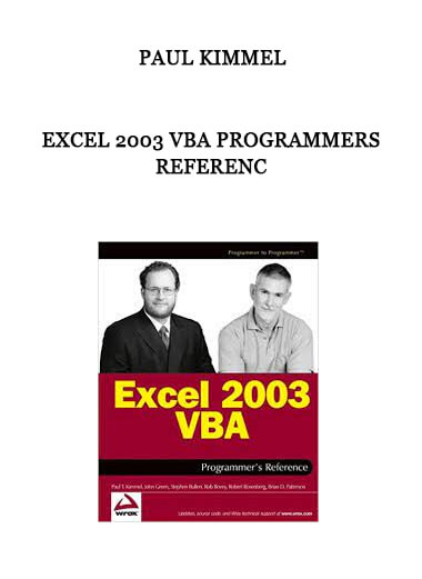 Excel 2003 VBA Programmers Reference by Paul Kimmel