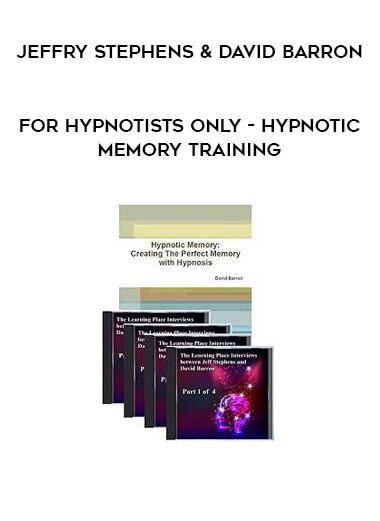 For Hypnotists Only - Hypnotic Memory Training by Jeffry Stephens & David Barron