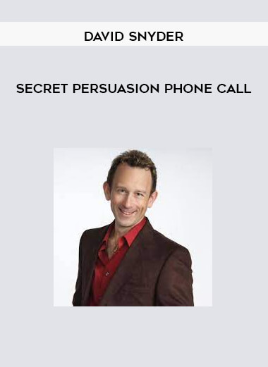 Secret Persuasion Phone Call by David Snyder