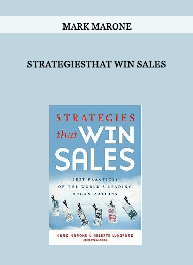 StrategiesThat Win Sales by Mark Marone