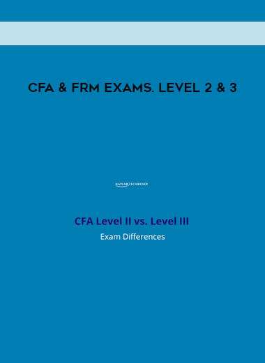 CFA & FRM Exams. Level 2 & 3