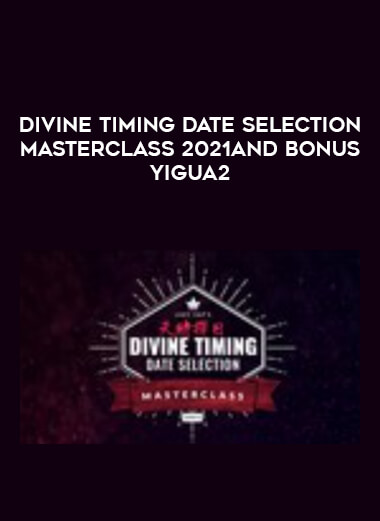 Divine Timing Date Selection Masterclass 2021and bonus Yigua2 of https://crabaca.store/