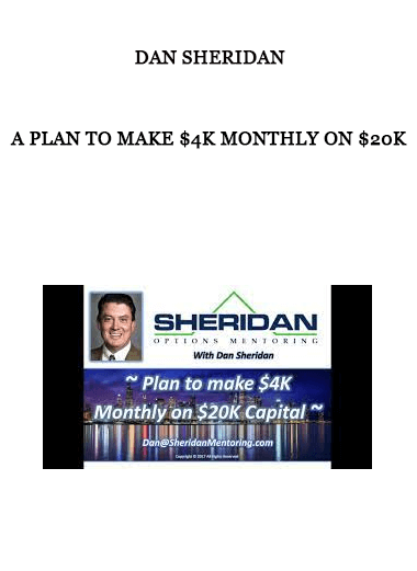 A Plan To Make $4K Monthly On $20K by Dan Sheridan of https://crabaca.store/