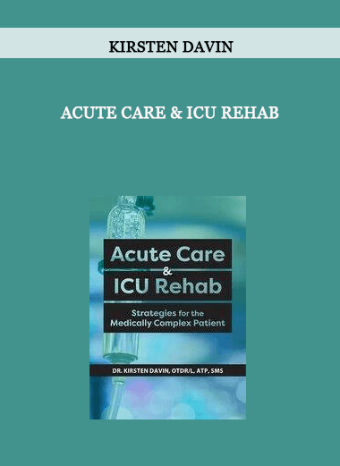 Acute Care & ICU Rehab from Kirsten Davin of https://crabaca.store/