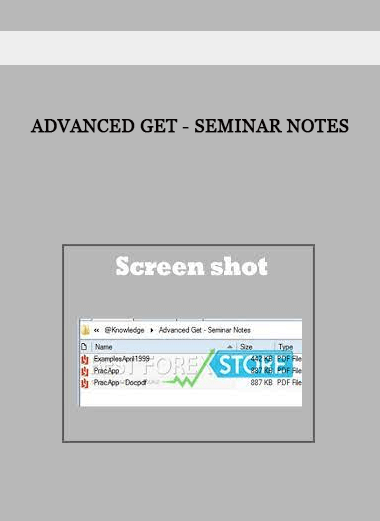 Advanced GET - Seminar Notes of https://crabaca.store/