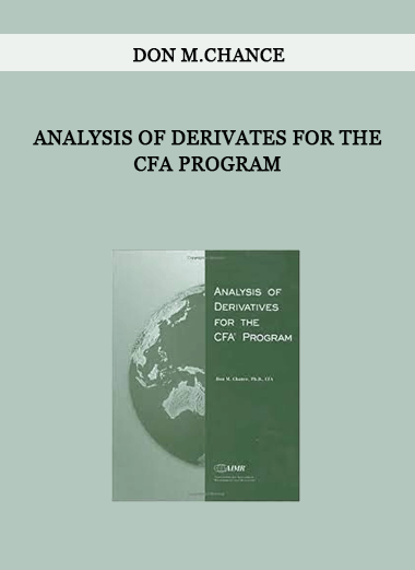 Analysis of Derivates for the CFA Program by Don M.Chance of https://crabaca.store/