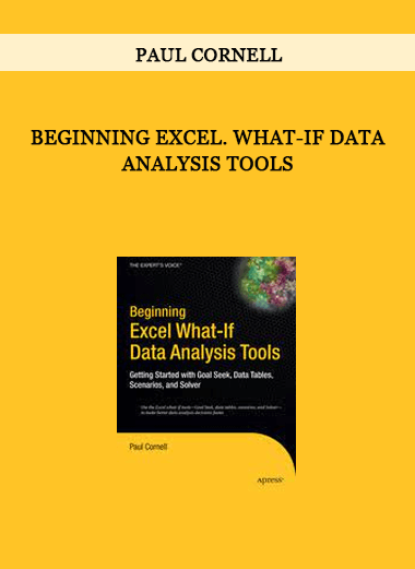 Beginning Excel. What-If Data Analysis Tools by Paul Cornell of https://crabaca.store/