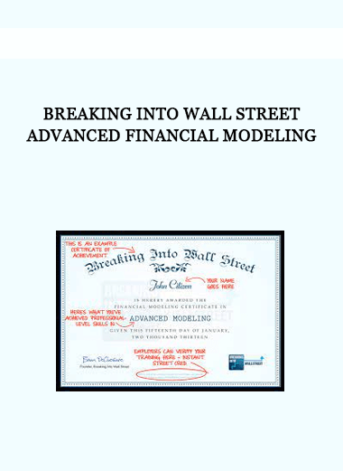 Breaking Into Wall Street - Advanced Financial Modeling of https://crabaca.store/