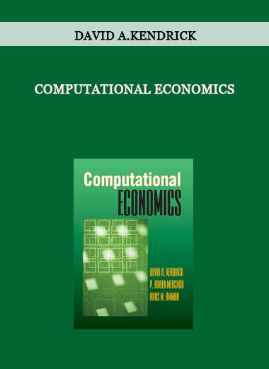 Computational Economics by David A.Kendrick of https://crabaca.store/