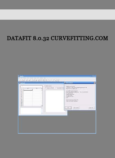 DataFit 8.0.32 curvefitting.com of https://crabaca.store/