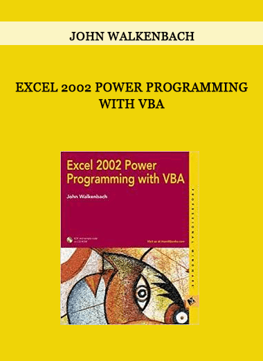 Excel 2002 Power Programming With Vba by John Walkenbach of https://crabaca.store/