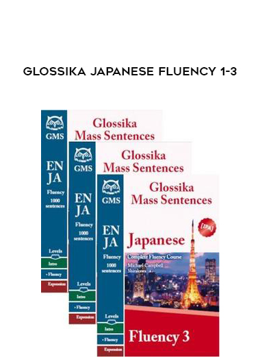 Glossika Japanese Fluency 1-3 of https://crabaca.store/