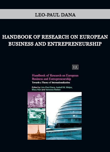 Handbook of Research on European Business and Entrepreneurship by Leo-Paul Dana of https://crabaca.store/