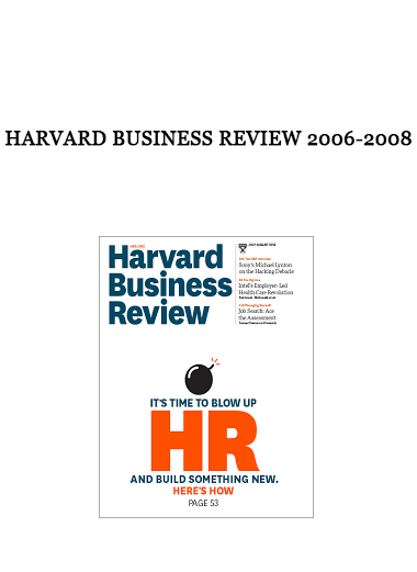 Harvard Business Review 2006-2008 of https://crabaca.store/