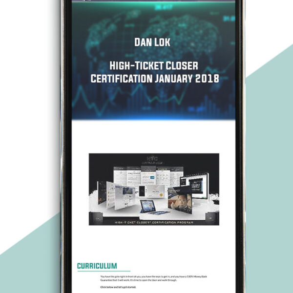 High-Ticket Closer Certification January 2018 from Dan Lok of https://crabaca.store/