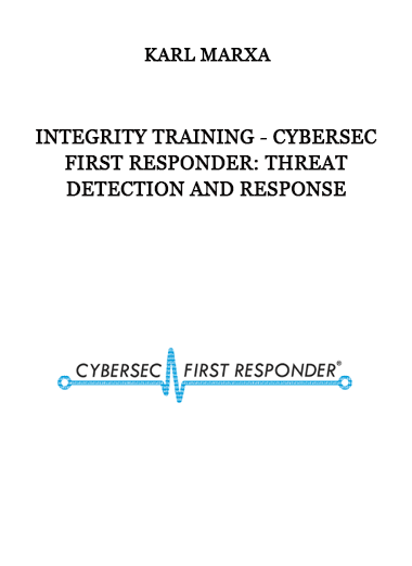 Integrity Training - CyberSec First Responder: Threat Detection and Response of https://crabaca.store/