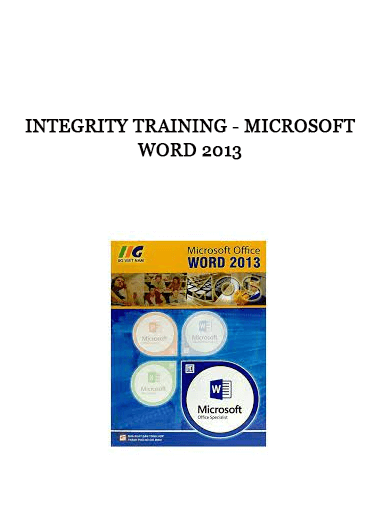 Integrity Training - Microsoft Word 2013 of https://crabaca.store/