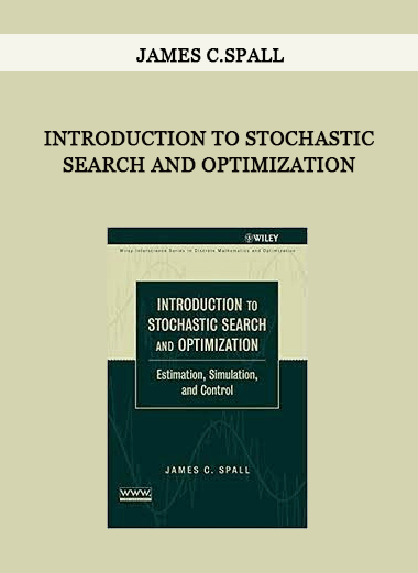 Introduction to Stochastic Search and Optimization by James C.Spall of https://crabaca.store/