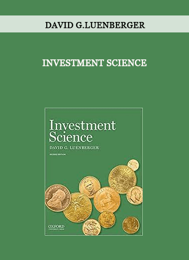 Investment Science by David G.Luenberger of https://crabaca.store/