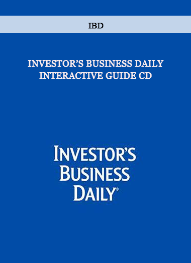 Investor’s Business Daily – Interactive Guide CD by IBD of https://crabaca.store/