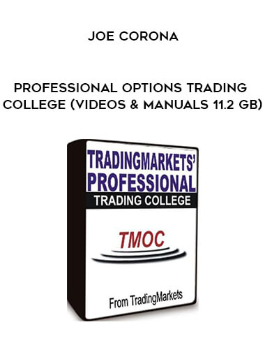 Joe Corona – Professional Options Trading College (Videos & Manuals 11.2 GB) of https://crabaca.store/