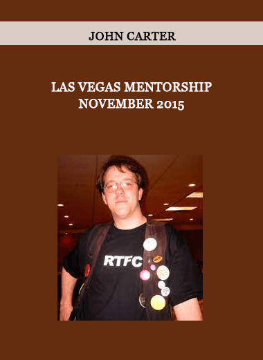 John Carter - Las Vegas Mentorship November 2015 of https://crabaca.store/