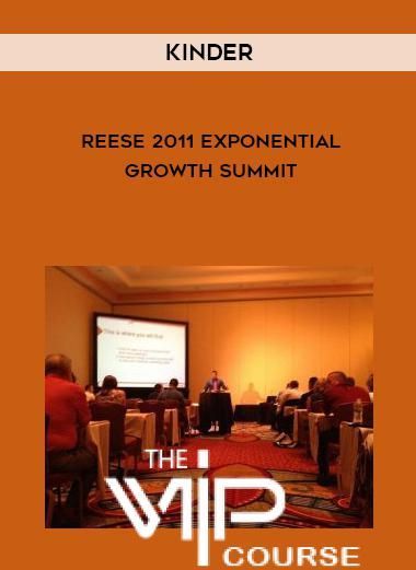 Kinder-Reese 2011 Exponential Growth Summit of https://crabaca.store/