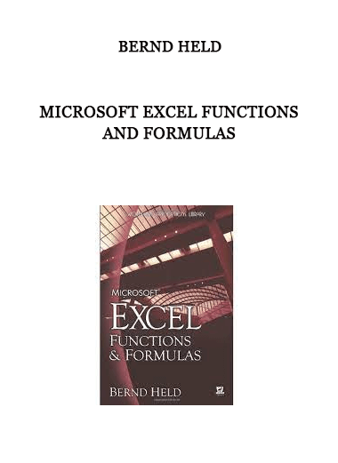 Microsoft Excel Functions and Formulas by Bernd Held of https://crabaca.store/