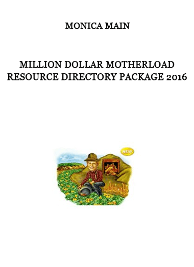 Million Dollar Motherload Resource Directory Package 2016 by Monica Main of https://crabaca.store/