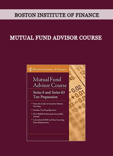 Mutual Fund Advisor Course by Boston Institute of Finance of https://crabaca.store/