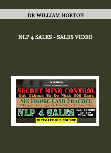 NLP 4 Sales - Sales Video from Dr William Horton of https://crabaca.store/