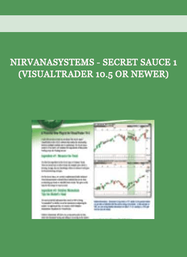 Nirvanasystems - Secret Sauce 1 (VisualTrader 10.5 or newer) of https://crabaca.store/