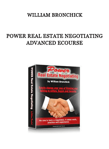 Power Real Estate Negotiating Advanced eCourse from William Bronchick of https://crabaca.store/