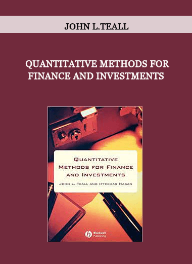 Quantitative Methods for Finance and Investments by John L.Teall of https://crabaca.store/