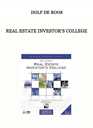 Real Estate Investor’s College by Dolf De Roos of https://crabaca.store/