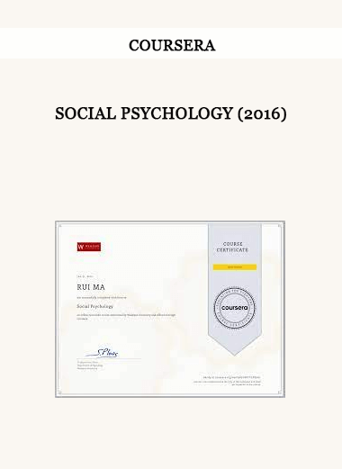 Social Psychology (2016) by Coursera of https://crabaca.store/