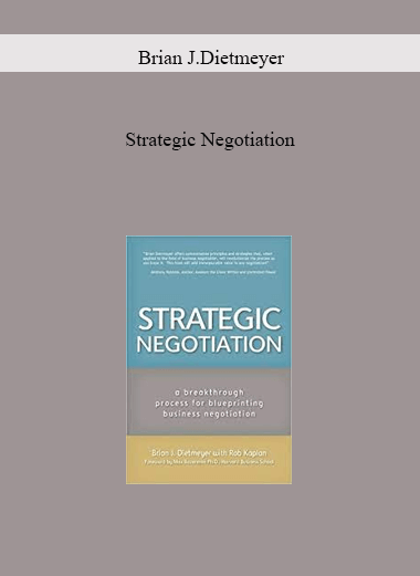 Strategic Negotiation by Brian J.Dietmeyer of https://crabaca.store/