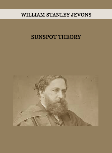 Sunspot Theory by William Stanley Jevons of https://crabaca.store/