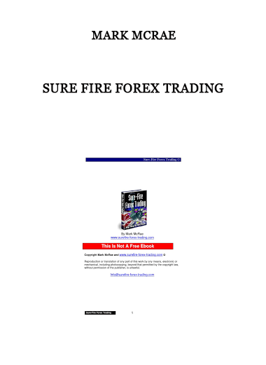 Sure Fire Forex Trading by Mark McRae of https://crabaca.store/