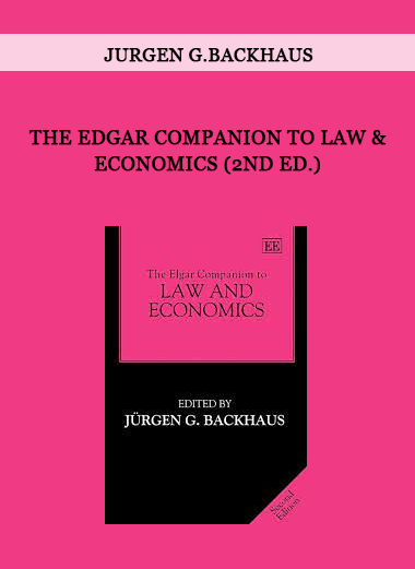 The Edgar Companion to Law & Economics (2nd Ed.) by Jurgen G.Backhaus of https://crabaca.store/