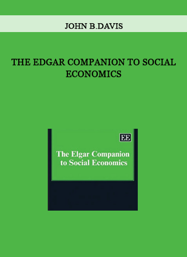 The Edgar Companion to Social Economics by John B.Davis of https://crabaca.store/