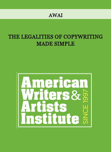 The Legalities of Copywriting Made Simple by AWAI of https://crabaca.store/