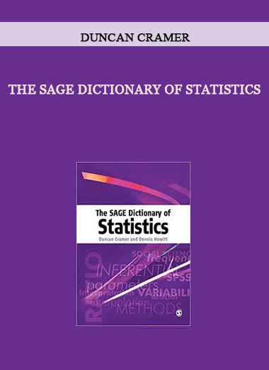 The SAGE Dictionary of Statistics by Duncan Cramer of https://crabaca.store/